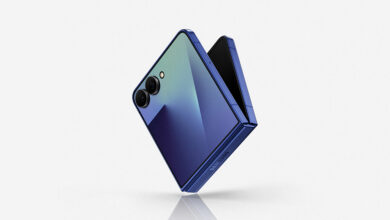 Foldable smartphone with AI camera features in 2025