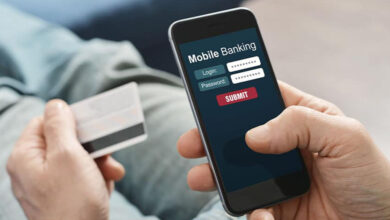 Person using a digital banking app in Pakistan
